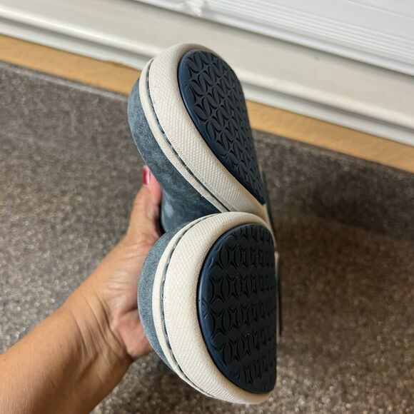 Dansko Women's EU 40 US 9.5 Blue Suede Slip On Comfort Casual Arch Support Shoes - Picture 7 of 11